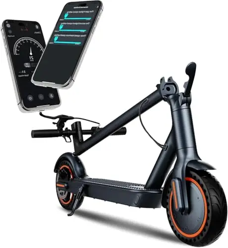 Trottinette Électrique Adulte, Moteur 350W, Vitesse Max 25 km/h, Pneus Anti-Crevaison 8.5 Pouces, Batterie 36V 7.8AH, 3 Modes de Vitesse, Double Frein, Compatible avec App, Charge Max 120KG