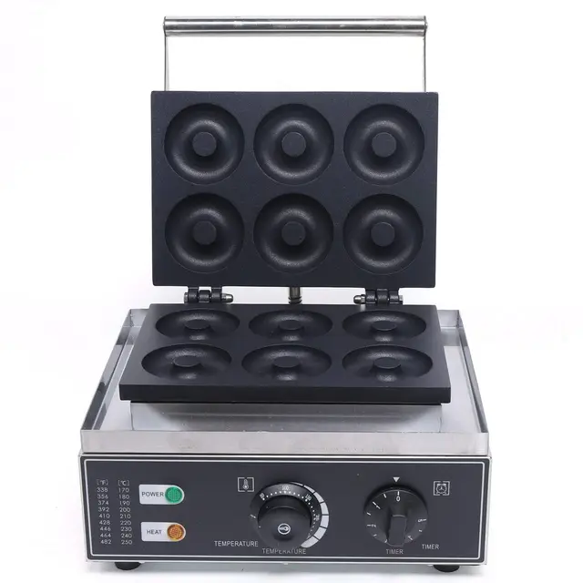 DHL Lot de 6 machines à donuts électriques 1550 W
