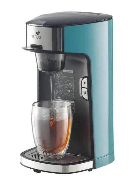 SENYA Machine à thé Tea Time, théière électrique compatible thé vrac ou sachet, avec infuseur amovible 1415 W, SYBF-CM013V