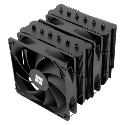 TR-Thermalright Peerless Assassin 120 SE Black CPU Luftkühler, Dual Tower und Lüfter mit 6 Heatpipes,2xTL-C12C PWM Lüfter mit 1550tr/min,für AM5/AM4,Intel LGA1851/1700/115x/1200,Schwarz PC-Kühlung