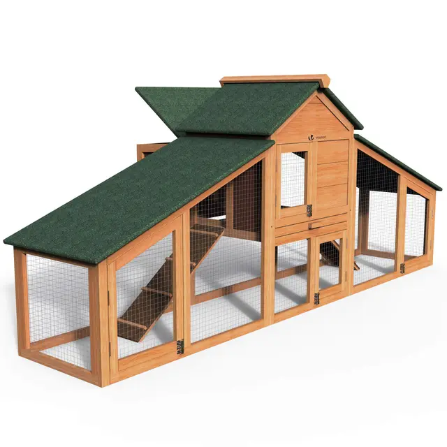 vounot Poulailler en Bois XL avec Pondoir Et Perchoir