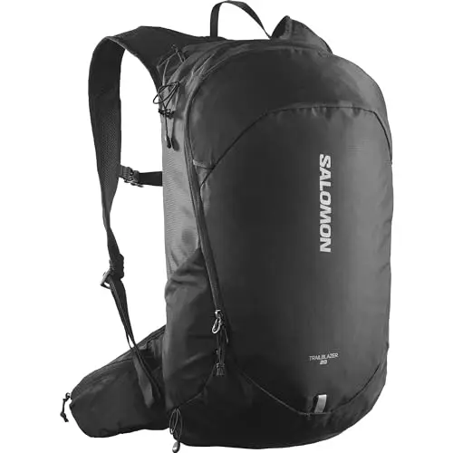 Salomon Trailblazer 20 Backpack, sac à dos léger et polyvalent de 20 litres avec poches latérales extensibles et harnais rembourré, idéal pour la randonnée ou la ville