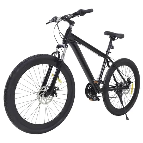 Vélo de Ville 26 Pouces VTT 21 Vitesses Fourche Amortisseur en Forme de U Vélo de Course Hauteur de Selle Réglable City Bike pour garçons Filles Femmes et Hommes
