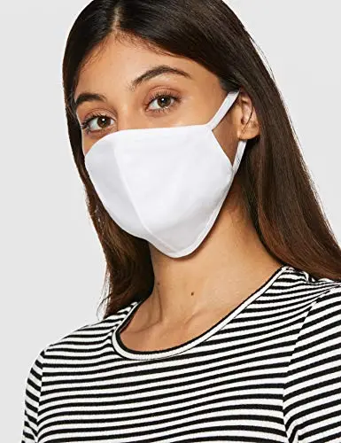 FM London Accessories Masques Rétutilisables, 100% Coton, Adulte (Pack de 50)