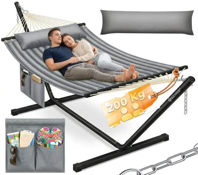 KESSER Hill Hamac Double Gris