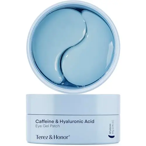 Patchs Yeux pour Cernes Skincare Coréen: Anti-Poches & Rides Masque Contour des Yeux à l’Acide Hyaluronique Niacinamide et Caféine - Végétalien, Testé sur Peau Sensible, 30 Paires - Under Eye Patch