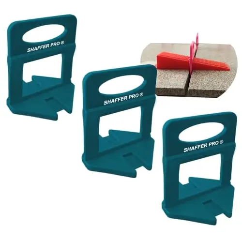 Cale autonivelant pour carrelage SHAFFER PRO 1000 croisillons de nivellement carrelage 2mm outil niveleur du carreleur systeme de nivellement à pince