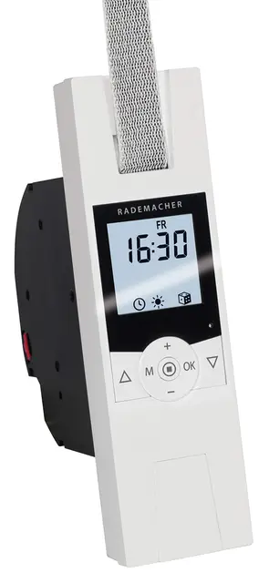 Rademacher RolloTron Comfort 1700-UW, elektrischer Gurtwickler für Rolladen, inkl. Display + Automatikfunktionen, Rolladenantrieb weiß (HOMEPILOT Nachfolgemodell verfügbar)