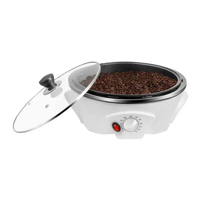 Grille-café électrique pour la maison, 1200 W, multifonction, réglage de la température de 0 à 240 °C, pour arachides, graines de melon, soja, grains de café