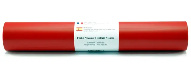 Graz Design Film autocollant autocollant pour mur vinyle mat 30,5 cm x 3 m - rouge foncé