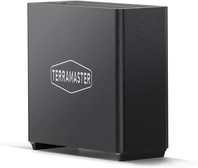 TERRAMASTER D4 SSD - Boîtier 4 Baies NVMe USB-C 40Gbps, Compatible 4X M.2 2280, USB 4/3.2/3.1/3.0, Thunderbolt 5/4/3, Application Mobile pour Sauvegarde (sans Disque)