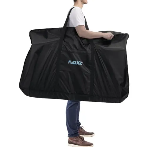 Sac de Transport Vélo 26 Pouce Imperméable Housse de Velo Pliant 1680D Oxford Haute Qualité Sacoche Velo pour Avion VTT/Route/Cyclisme/Voyage