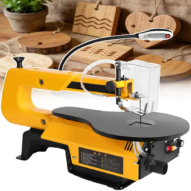 Scie À Chantourner Électrique À Vitesse Variable-180 W,avec Éclairage De Travail,Profondeur De Coupe De 55 Mm,400-1600 TR/Min, Scie Sauteuse Électrique 2026 pour Le Travail du Bois TypeA