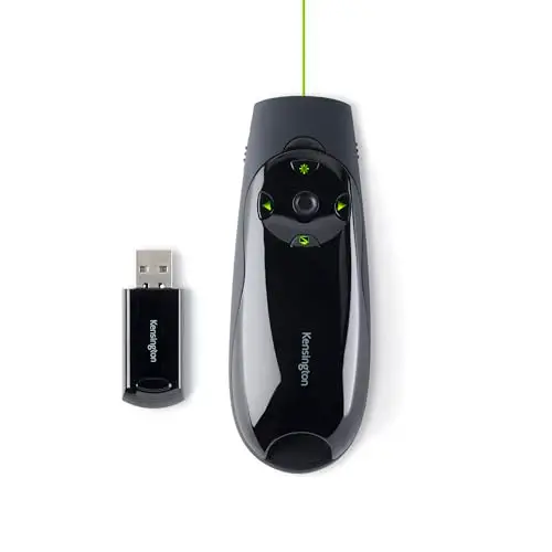 Kensington Presenter Expert - Télécommande de Présentation USB Sans Fil avec Pointeur Laser Vert et Contrôle du Curseur, Compatible avec Windows & macOS - Portée 45m (K72426EU)