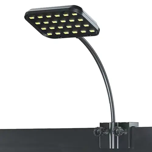 GERUI Lampe LED 92RA pour aquarium - Éclairage à 360° - Économie d'énergie et anti-buée - Intensité variable - Étanche - Pour plantes aquatiques et poissons (8