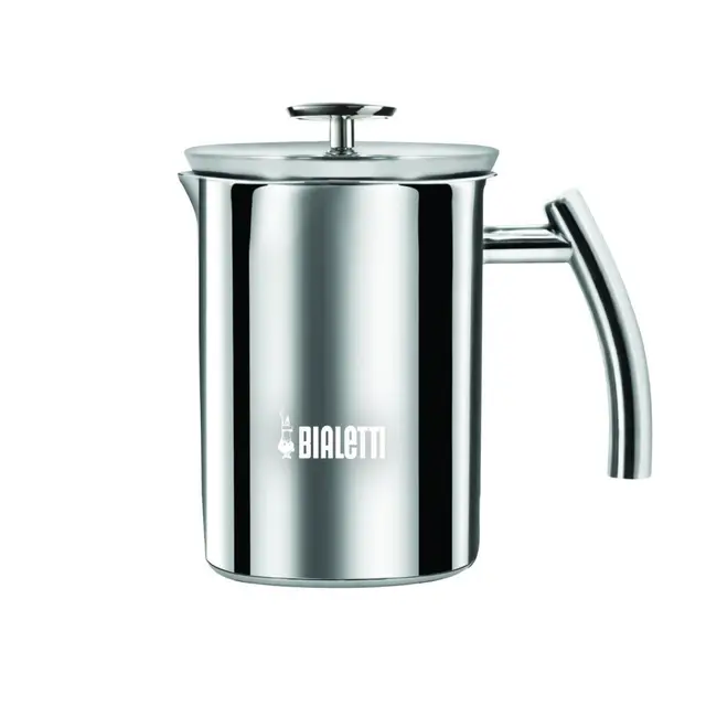 Bialetti Cappuccinatore, Perfect Cream, convient à tous les types de feux (y compris l'induction), va au lave-vaisselle, 330 ml, acier inoxydable