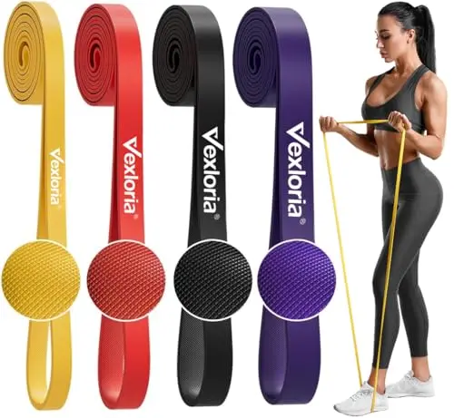 Vexloria Ensemble De Bandes De Résistance pour Homme Et Femme | Bandes De Traction pour Le Fitness, Le Crossfit, La Gym Et Le Yoga