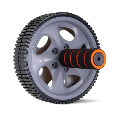 GymBeam Ab Roller – rouleau abdominal, entraîneur de muscles abdominaux, poignées antidérapantes, pour un entraînement complet du corps, équipement de fitness efficace pour la maison, le gym et l’exté