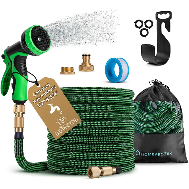 Homeproteck Tuyau d'Arrosage Extensible