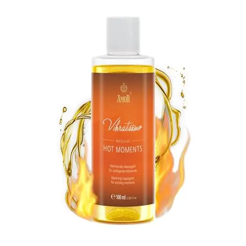 Vibratissimo Hot Moments huile de massage chauffante et apaisante, 100 ml