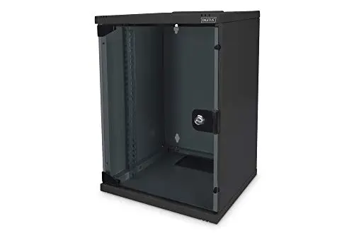 DIGITUS Armoire réseau 10 pouces - 9U - montage mural - HxLxP 464x312x300mm - profondeur utile 250mm - noir