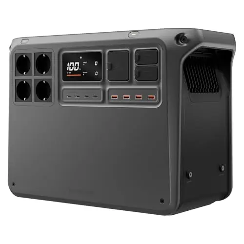 DJI Power 2000, station électrique portable 2 048 Wh (Batterie LFP), format compact, sortie stable de 3 000 W, recharge de 0–80% en 45 min, générateur électrique portable pour maison & camping