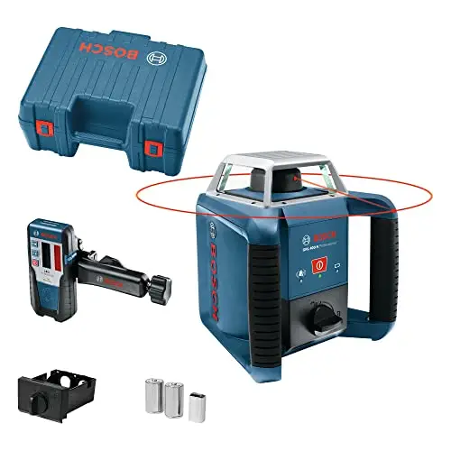 Bosch Professional Laser rotatif GRL 400 H (Commande par bouton unique, LR 45, Portée: 400 m (diamètre), dans L-Boxx)