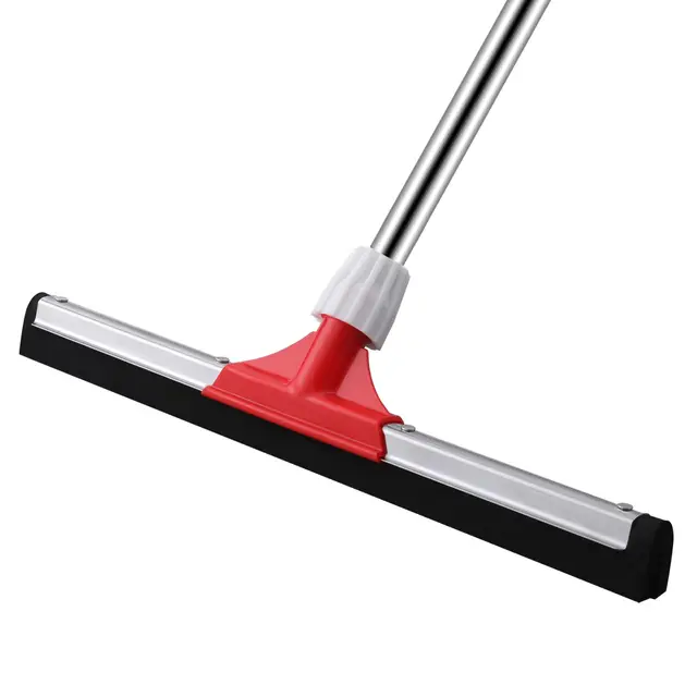 Mitclear Balai Raclette Sol de Large 43cm avec Manche(147cm), Brosse d'essuie-Glace au Sol en Lame de Double Mousse, Laveur de Sol à raclette pour Nettoyage de Garage, Douche, Salle de Bain, Cuisine