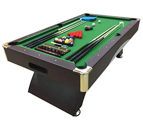 Simba Srl Billard AMERICAIN 8ft Neuf Table de Pool Snooker Table de Billard Meuble Salon Mesure 220 cm x 110 cm Mod. Leonida