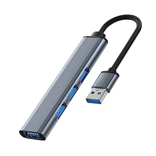 HUB USB Adaptateur multiport 4 en 1 avec 1 Port USB 3.0 hubs USB 3 Ports USB 2.0 pour Les Ordinateurs Portables Macbook Pro Windows et Autres appareils à Interface (Hub USB)