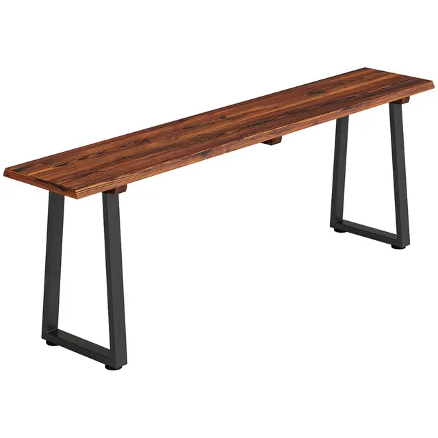 Outsunny Banc de Jardin en Bois de Sapin Carbonisé 2 Places