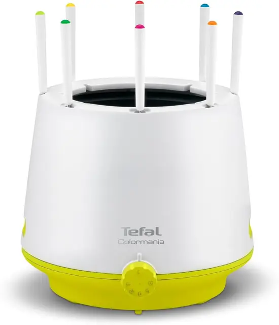 Tefal Appareil à fondue 8 personnes, Fondues Bourguignonnes, Savoyardes, Chocolat, Chinoises, Paroi isolante Thermorespect, Caquelon antiadhésif, Thermostat réglable, Fabriqué en France EF260312