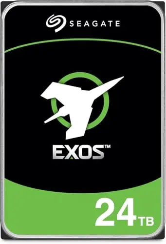 Seagate EXOS X24 24TB Interne Festplatte 3.5 Zoll SATA 3 Gbit/s 512 MB, ST24000NM000C (Reconditionné)