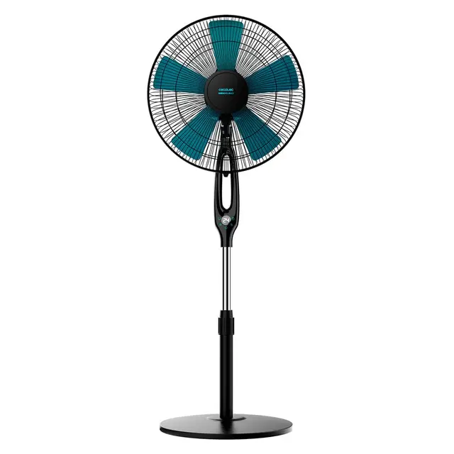 Cecotec Ventilateur sur Pied EnergySilence 560 Max Smart, 45 W, Diamètre 30 cm, 5 Pales, Contrôle Facile et Tactile, 3 Vitesses et Minuterie jusqu'à 12 Heures, Oscillation Automatique à 80º