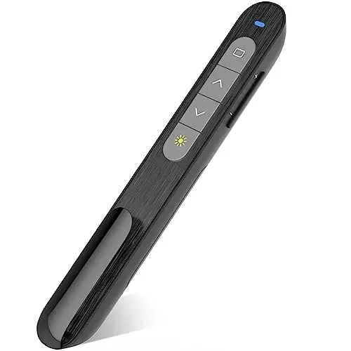 Telecommande Ordinateur Powerpoint avec Volume de Lien Hypertexte, 2.4GHz USB Télécommande Powerpoint Pointeur sans Fil Presentation Cliqueur Zapette Powerpoint pour Ordinateur PC Portable