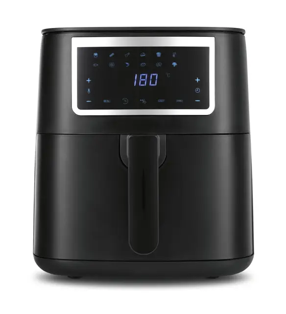 GOURMETmaxx Friteuse à air chaud 6,5 L | Friteuse sans huile avec écran tactile | 11 programmes automatiques | Cuisson saine & croustillante – idéale pour les frites et les ailes de poulet | 1700 W