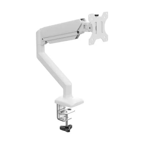 GRIFEMA GB2003W-1, Support Ecran PC Moniteur de 13-32 Pouces, Bras Ecran PC VESA 75x75-100x100 MM, Rotation à 360°, Réglable en Hauteur, Charge Maximale de 9 KG, Blanc