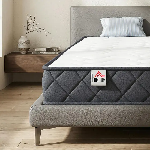 HOMCOM Matelas Mousse Mémoire 90x190