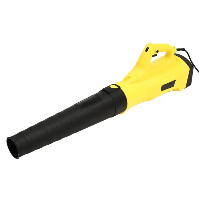 Souffleur manuel jaune, 3000 W, souffleur industriel, haute performance, 6 vitesses, vitesse de vent maximale de 217 km/h, réglable, idéal pour l'entretien du jardin, le nettoyage de la pelouse