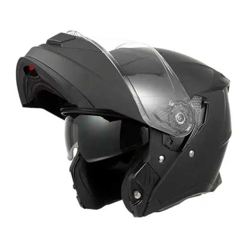 Casque Moto Modulable 950, Double Visière UV, Homologué ECE 22.06, pour Homme et Femme, Taille S-XXL