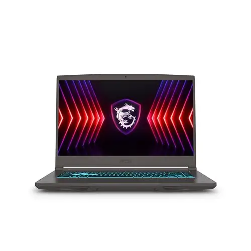 MSI Thin 15 B13UC-3218FR : Intel Core i7 13620H - 32GB DDR4 - SSD 512GB - Nvidia RTX3050 4GB - 15, 6' Full HD 144Hz - Windows 11 Famille- Clavier Azerty retroeclairé
