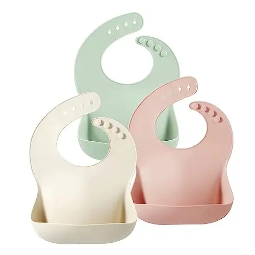 PandaEar Bavoirs Silicone Enfant