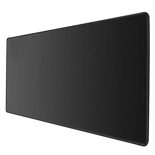 JIALONG Noir Tapis de Souris, Gaming Mousepad XXL Grand sous Main Bureau 900x400x3mm