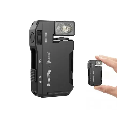 SMALLRIG x WUBEN Lampe Torche Mini Rechargeable, 400 Lumens, RGB Magnétique Format Poche LED, IP65 Etanche, avec Vis 1/4"-20, Lampe Tactique pour Camping, Signalisation et Macrophotographie - 5710