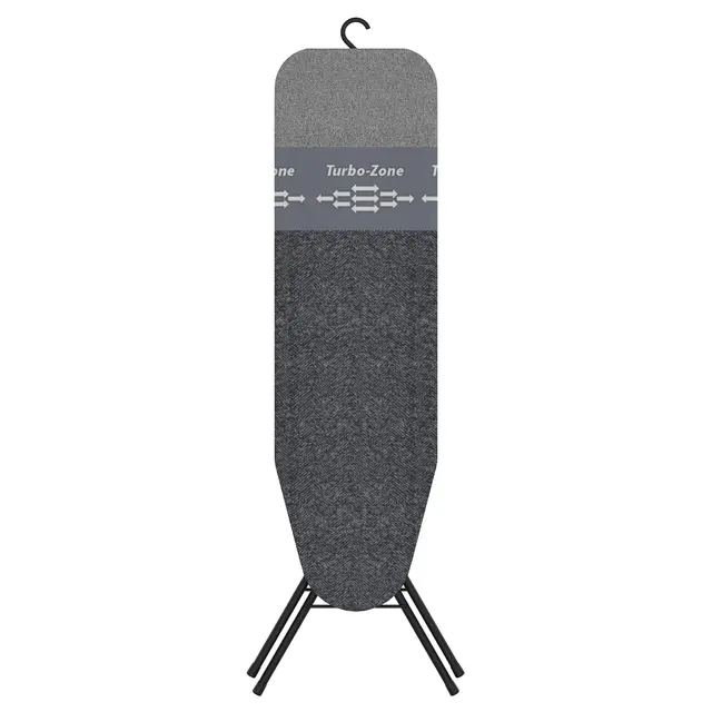 Planche à Repasser Pulse avec Zone Turbo et Zone Parking – Design breveté – Surface 108 x 32 cm – Housse Coton Oeko-Tex – Crochet de Rangement – Garantie 5 Ans
