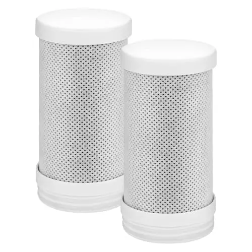 HOTUT Filtre á Eau Sur Robinet- Jeu de 2 Cartouches de Rechange pour Filtres à Eau, Enlève Impuretés, Chlore, Eau de Javel, Vers, Installation Facile