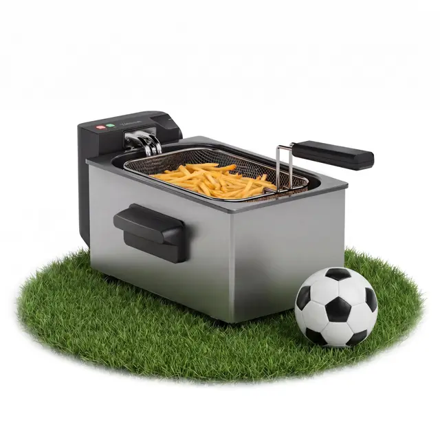 Tristar Friteuse à huile, 3L, Zone Froide, Thermostat réglable 190°C, Pièces lavables, Fenêtre, Rangement pour câble, Protection surchauffe, Design compact, FR-9327