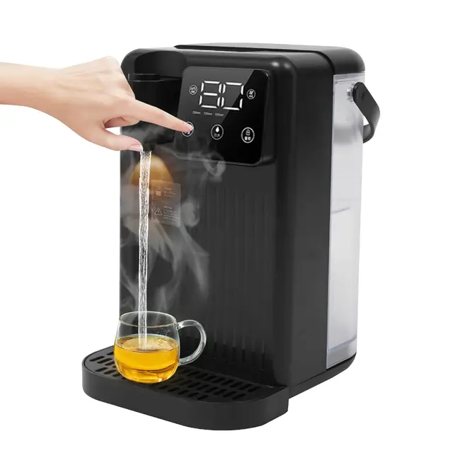 Distributeur d'eau chaude instantanée 3 l avec réglage de la température de 25 à 99 °C, 1700 W, chauffe-eau avec filtre et écran tactile LED – Pour thé, café, nourriture pour bébé