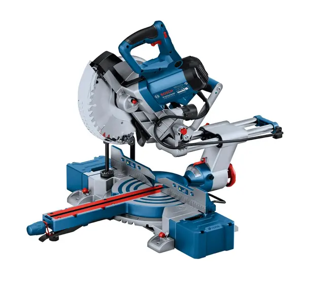 Bosch Professional scie à onglets radiale GCM 305-254 D (capacité de coupe 90 x 305 mm, avec 1 lame de scie circulaire, 2 appuis de pièce, sac à poussière, serre-joint)
