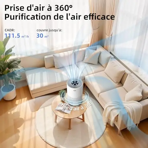 EJD AP050 Purificateur d'air HEPA H13